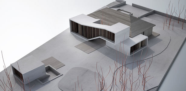 AQSO arquitectos office. Burke house. Model