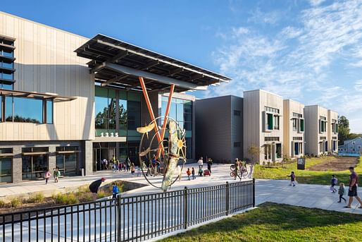 John Lewis Elementary School in Washington, D.C. by Perkins Eastman. Photo: Joseph Romeo. Image courtesy AIA.