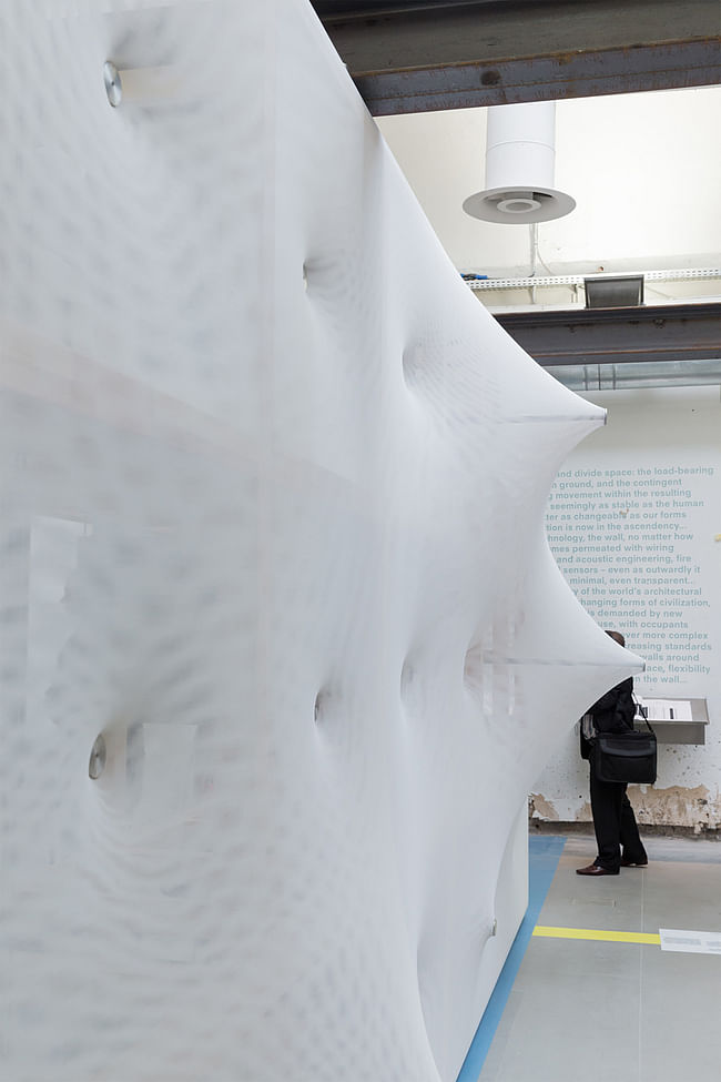 'Kinetic Wall' for La Biennale di Venezia/14th International Architecture Exhibition 'Fundamentals' in Venice, Italy by Barkow Leibinger; Photo: Iwan Baan