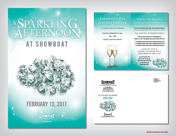 Showboat Invitation & Envelope
