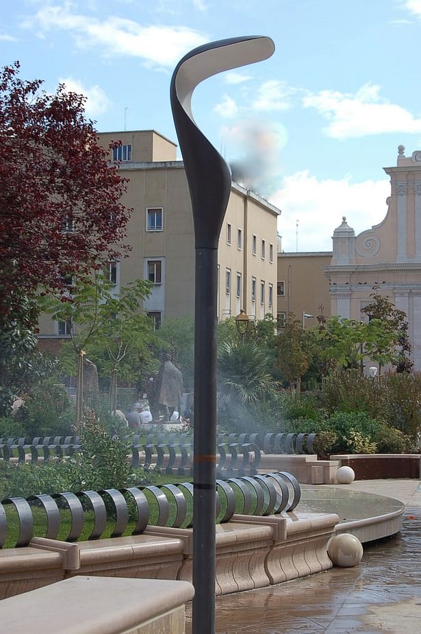 View of the square towards the church