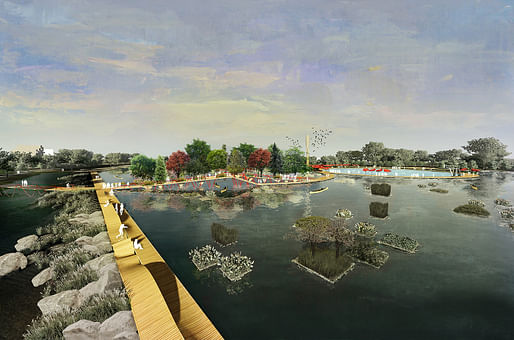Urban Watershed Framework Plan: A Reconciliation Landscape for Conway, Arkansas by University of Arkansas Community Design Center. Image: University of Arkansas Community Design Center.