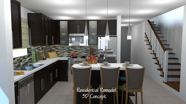 Kitchen Remodel 3D Concept