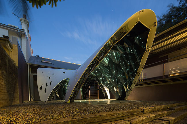 AR-MA's winning commission, 'Trifolium', a new event pavilion for the Sherman Contemporary Art Foundation in Sydney. Photo Credit: Brett Boardman