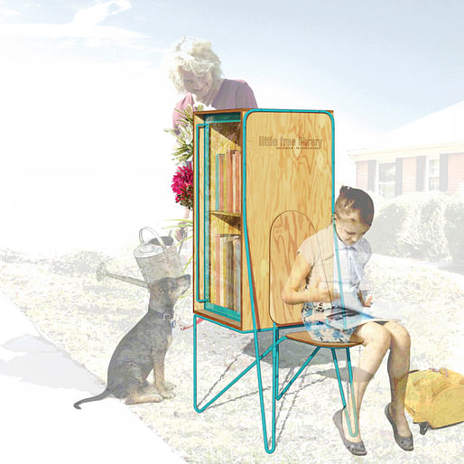 Rachel Murdaugh's entry in the Little Free Library Design Competition