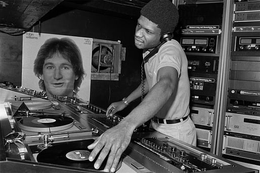 DJ Larry Levan in Paradise Garage, New York, 1979. © Bill Bernstein, David Hill Gallery, London.