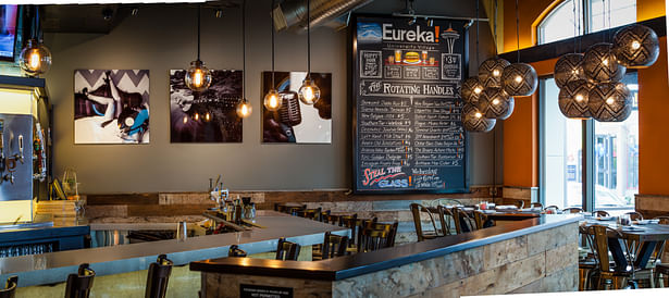 authentic | brand centric restaurant design. vibrant interior finishes with modern industrial styling.