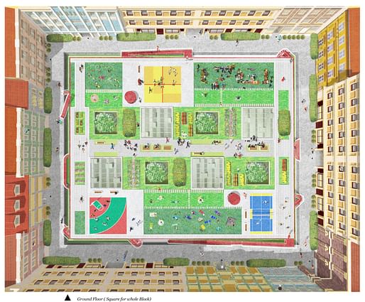 First Prize and Buildner Student Award: Milano Super Flat by Ziyong Mu, Xuanchang Zhang, and Jinglin Wu (Tokyo Institute of Technology)