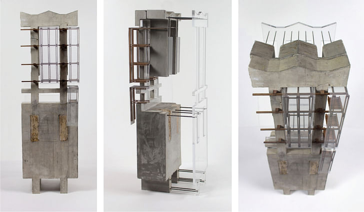 Sectional Models by Student Elizabeth Himmel, DSGN 6100. Image courtesy of Tulane School of Architecture.