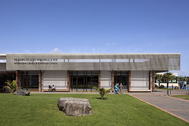Whakatane Library & Exhibition Centre – Te Kōputu a Te Whanga a Toi, by Irving Smith Jack Architects Ltd (Photo: Patrick Reynolds)