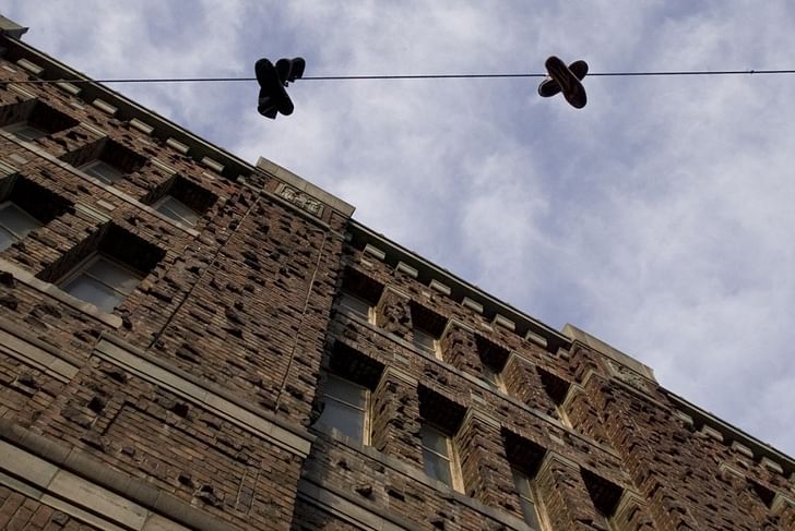 A view of some of the old brickwork on the Armory building. Image courtesy Kink.com