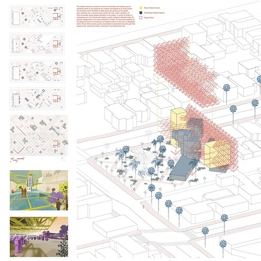 Almaraz Cross-Creation Hub by Benjamin Shapiro of the University of Virginia. Image: courtesy ACSA