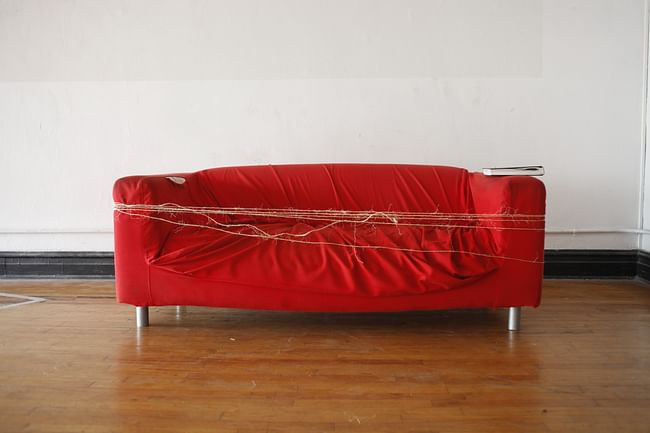The Red Couch Scores high with a ratio of 5:1. It can be wrapped five times with with a twine as long as the house. Which somehow makes it a winner.