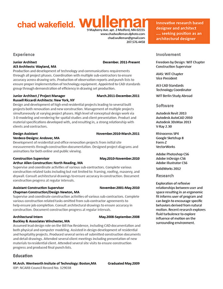 Resume V.2, suggestions welcome and preference between V.1 or V.2