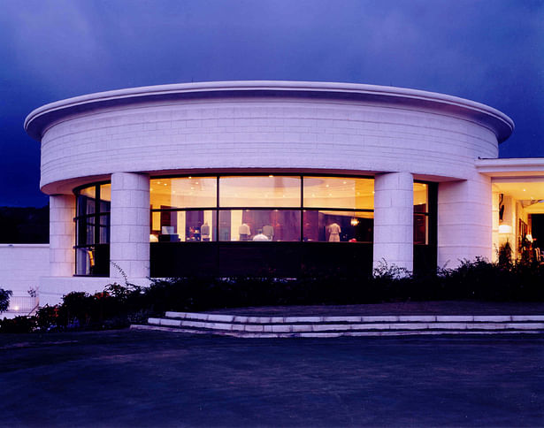 Pro Shop Exterior at Night