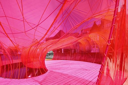 The Selgascano Pavilion at the Bruges Triennial. Photo by Iwan Baan.