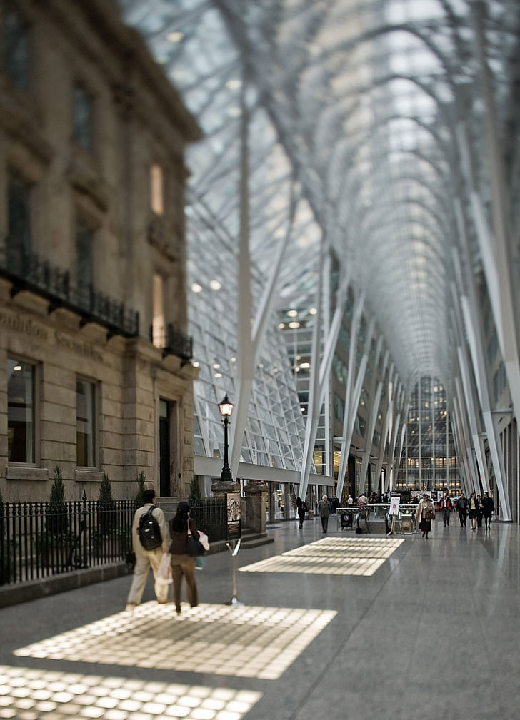 Allen Lambert Galleria by Santiago Calatrava at Brookfield Place, Toronto, ON © Sam Javanrouh