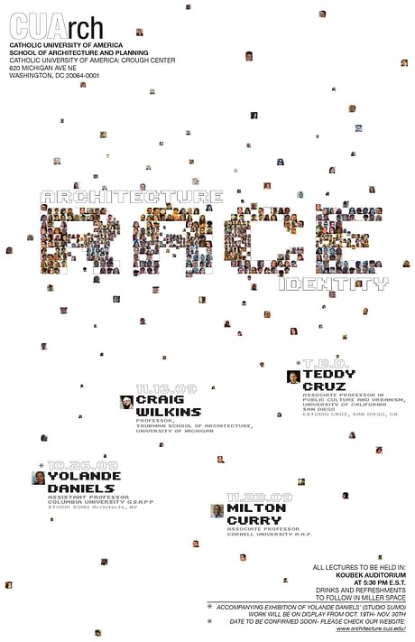 Architecture - Race - Identity CUArch Lecture Series Poster