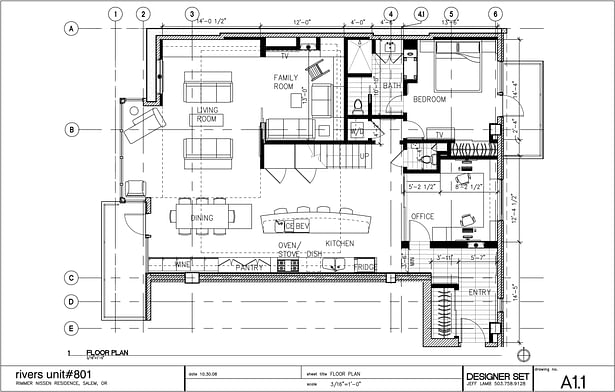 CAD floorplan created for unit