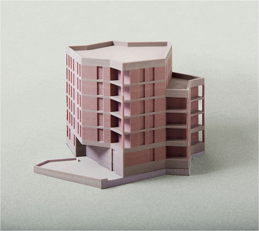 Model for Lion Green Road housing, Croydon, 2018, by Mary Duggan Architects.