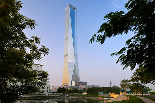 Uptown Tower in Dubai by Adrian Smith + Gordon Gill Architecture. Image: The Dubai Multi Commodities Centre
