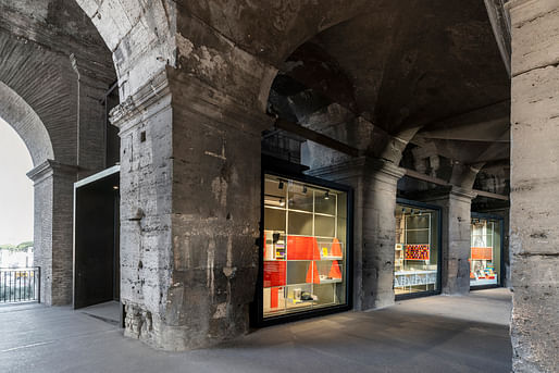 Bookshops at the Colosseum Rome in Italy by Migliore+Servetto. Image: © Andrea Martiradonna