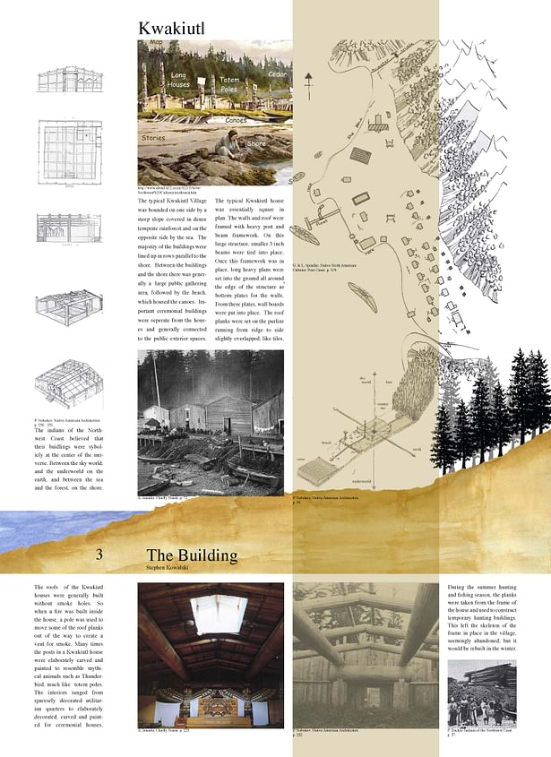 A study of Kwakiutl architecture - existing in the space between the sea and the forest