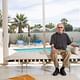 Donald Wexler inside the Wexler & Harrison-designed Steel House Development No. 2. in March 2015. | Photo credit: Submitted photo from Ann Johansson, via desertsun.com 