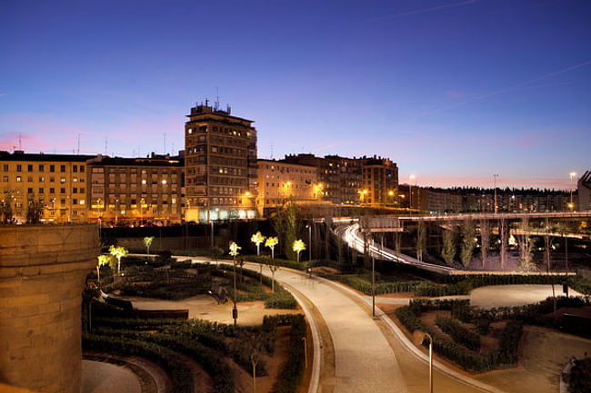 The M-30 weaves around and underneath the park photo by James Rajotte for The New York Times