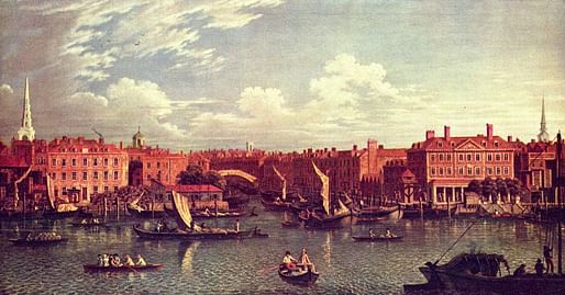 Entrance to the Fleet River, by Samuel Scott, c. 1750 