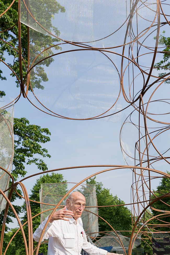 Yona Friedman, Serpentine Summer House, 2016, London. Photo: Iwan Baan. From the 2016 Organizational Grant to Serpentine Gallery for 'Serpentine Pavilion and Summer Houses 2016.'