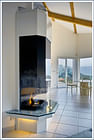 Modern fireplace / Cheminée moderne