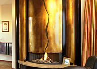 Contemporary fireplace / Cheminée contemporaine