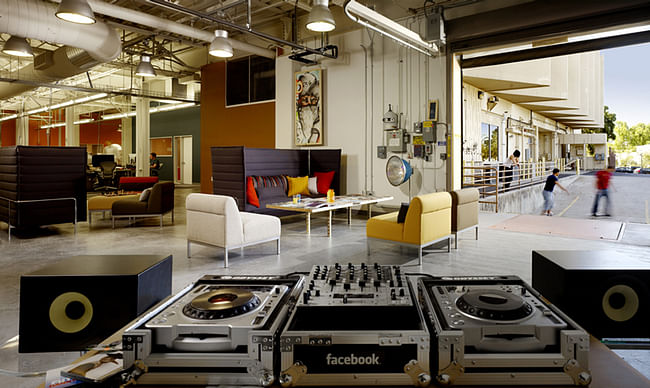 Facebook's office in Palo Alto by O+A, image via Office Snapshots.