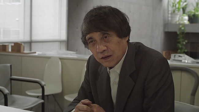 Tadao Ando: 'I wanted to make something which no one else could, a very quiet piece of architecture, made from basic materials.' (Screen shot from 152 Elizabeth Street video interview)