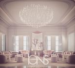 Glass House Inspired Ladies Majlis Room Design 
