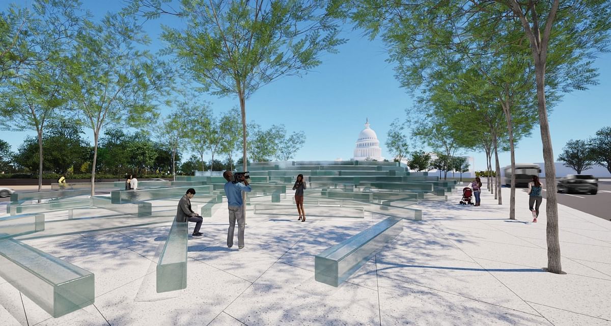 Design for Fallen Journalists Memorial unveiled in DC, the first entirely glass memorial in US