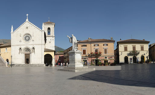 The earthquake has destroyed the 14th century Basilica of St. Dominic
