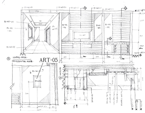 Living area sketch