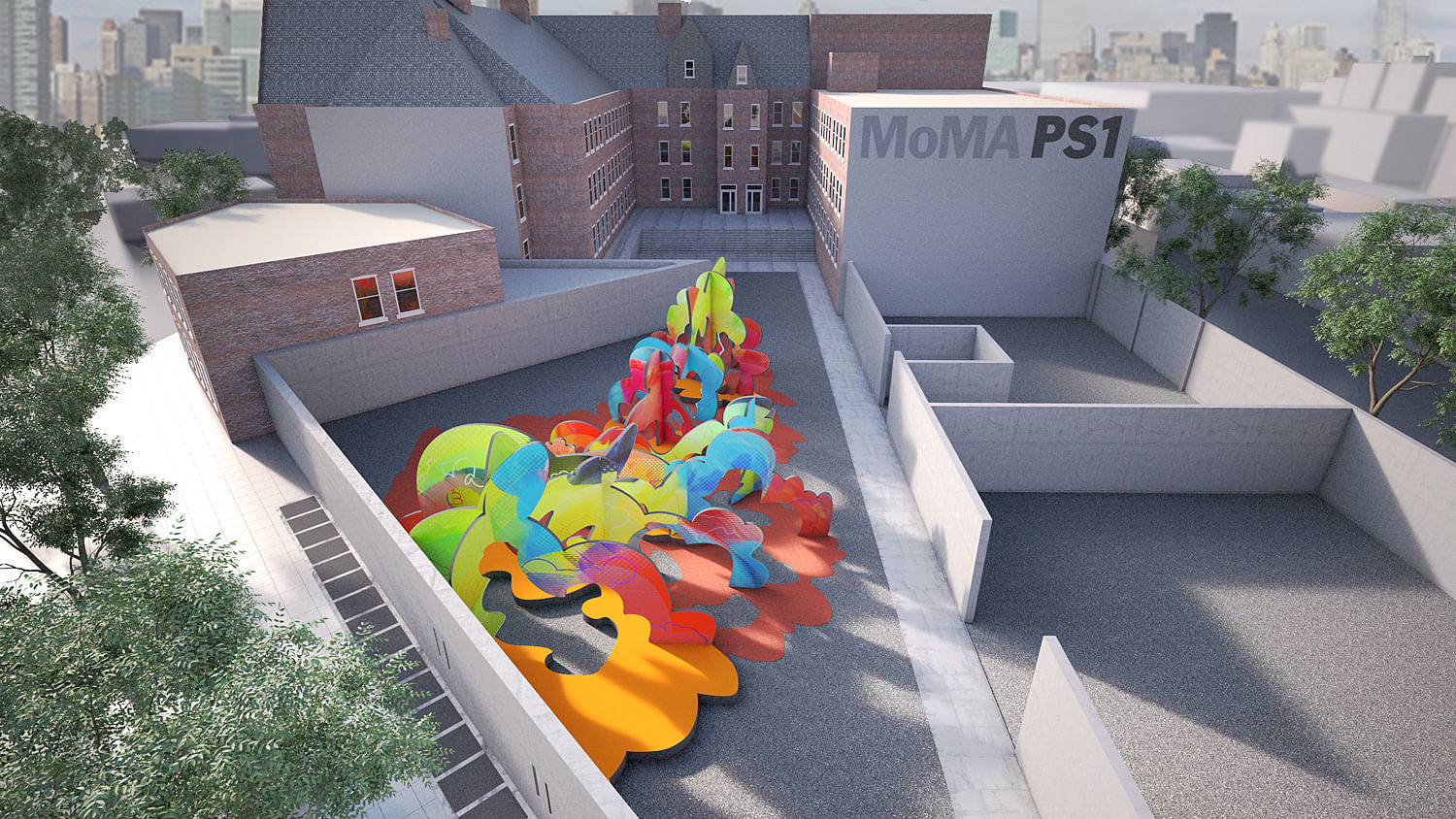 Pita & Bloom's BALLOON FRAME, finalist entry for MoMA PS1