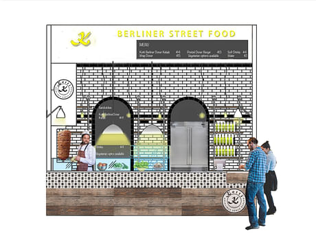 Doner Kebab Brooklyn Food Hall Stall Concept