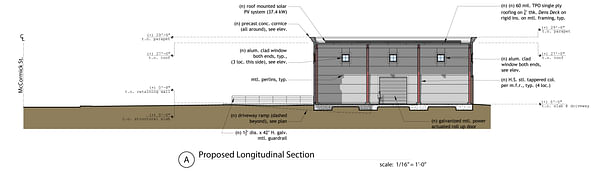 Proposed Building Longitudinal Section
