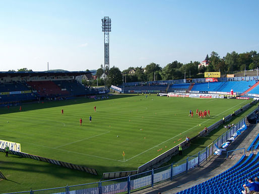 Bazaly stadium, which was the former home of FC Baník Ostrava. The stadium is set to undergo a transformation through the ​Nové Bazaly competition. Image: Wikimedia Commons