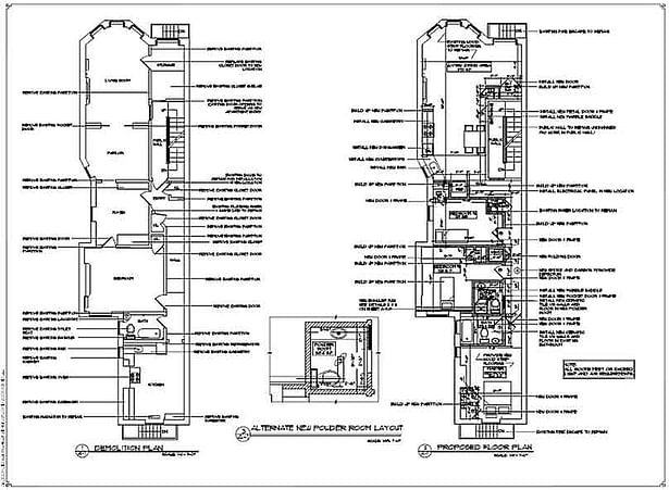 DEMOLITION AND PROPOSED PLANS