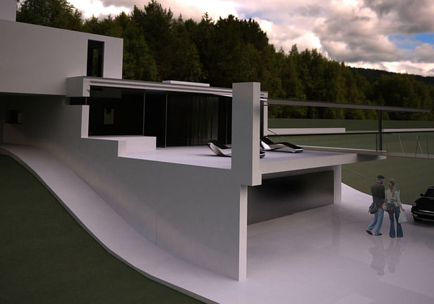 House For a Slope view Gianluca Milesi architecture