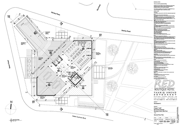 1207-02-004 - M.I.P - Boutique Hotel - Second Floor Plan