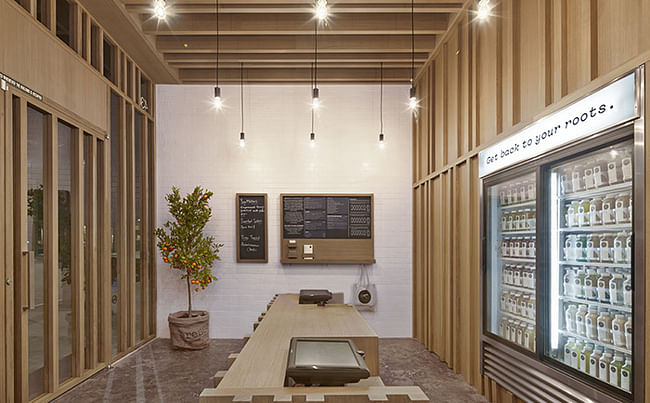 Pressed Juicery retail store in Beverly Hills, CA. Design by Standard Architecture.