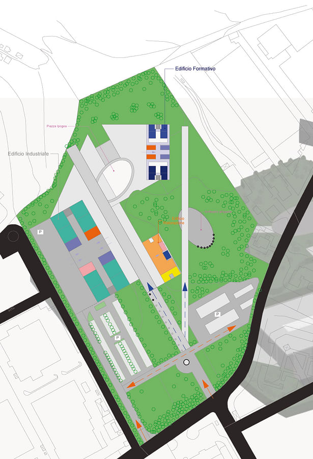 polifunctional area - masterplan