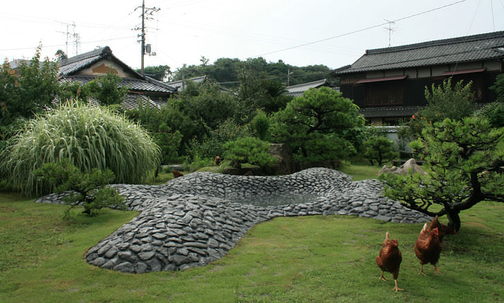Naoshima, Japan Fountain in a Ryokan Garden, 2010 Built, Yoshinobu Aiba and Logan Amont