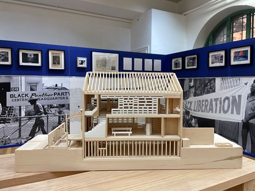 Installation view, 'Black Home as Public Art' at the University of Texas at Austin School of Architecture. Image courtesy of The University of Texas at Austin School of Architecture